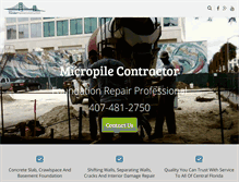 Tablet Screenshot of micropilecontractor.com